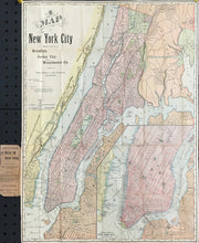 Load image into Gallery viewer, Rand McNally.  “New York, Brooklyn and Jersey City and Westchester.” Folding map