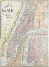 Load image into Gallery viewer, Rand McNally.  “New York, Brooklyn and Jersey City and Westchester.” Folding map