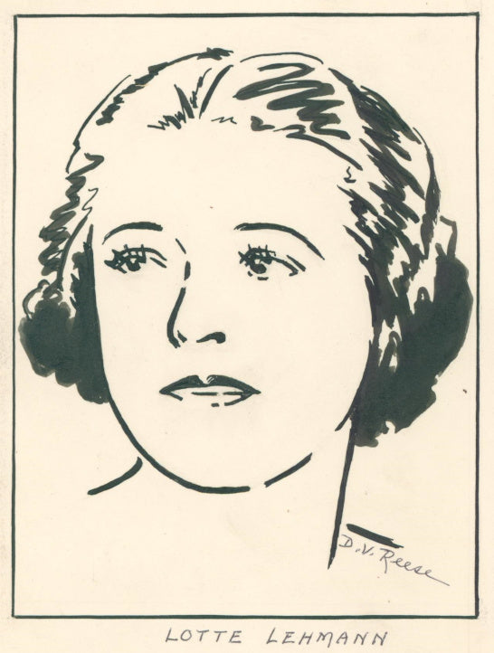 Reese, Dorothy V.  “Lotte Lehmann.”  [soprano]