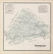 Load image into Gallery viewer, Witmer, A.R.  “Sadsbury.” From "Atlas of Chester County"
