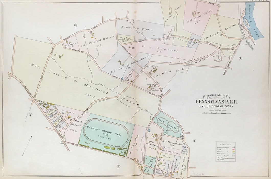 Smith, E.V.  [Haverford, Bala Cynwyd area]. Plate 8.