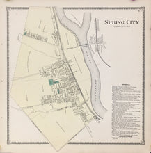 Load image into Gallery viewer, Witmer, A.R.  “Spring City.” From "Atlas of Chester County"