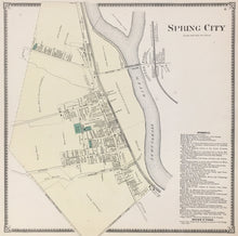 Load image into Gallery viewer, Witmer, A.R.  “Spring City.” From "Atlas of Chester County"