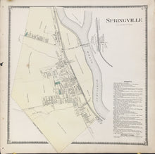 Load image into Gallery viewer, Witmer, A.R.  “Springville.” From "Atlas of Chester County"