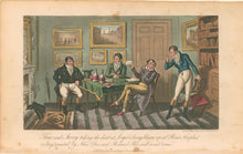 Load image into Gallery viewer, Cruikshank, Isaac, Robert & George.  “Tom and Jerry taking the hint at Logic's being blown up at 'Point Nonplus;' or, long 'wanted' by John Doe and Richard Roe and must 'come.'”