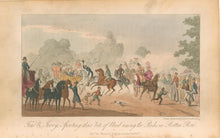 Load image into Gallery viewer, Cruikshank, Isaac, Robert & George.  “Tom & Jerry, Sporting their 'bits of blood' among the Pinks in Rotten Row”