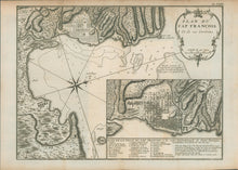 Load image into Gallery viewer, Unattributed "Plan du Cap François et de ses Environs," with inset "Plan de la Ville du Cap François a la coste Septentrionale de Saint Domingue"