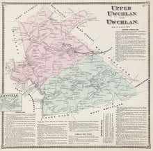 Load image into Gallery viewer, Witmer, A.R.  “Upper Uwchlan and Uwchlan, Lionville.” From "Atlas of Chester County"
