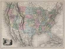 Load image into Gallery viewer, Vuillemin, Alexandre  “États-Unis.”  From "Géographie Universelle"