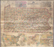Load image into Gallery viewer, Walling, H.F. &quot;Topographical Map of the State of Pennsylvania. Drawn from Actual Surveys by H. F. Walling&quot;
