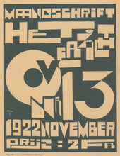 Load image into Gallery viewer, Peeters, Jozef, after “Maandschrift Het Overzicht. Nr 13, November 1922”