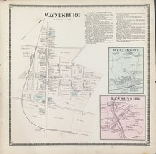 Load image into Gallery viewer, Witmer, A.R.  “Waynesburg, West Grove, Landenberg.” From "Atlas of Chester County"