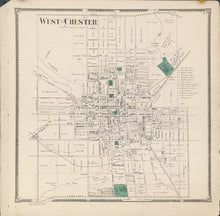 Load image into Gallery viewer, Witmer, A.R.  “West Chester.” From "Atlas of Chester County"