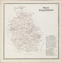 Load image into Gallery viewer, Witmer, A.R.  “West Fallowfield.” From "Atlas of Chester County"
