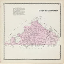 Load image into Gallery viewer, Witmer, A.R.  “West Nottingham.” From "Atlas of Chester County"