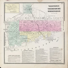 Load image into Gallery viewer, Witmer, A.R.  “Westtown, Thornbury, Birmingham.” From "Atlas of Chester County"