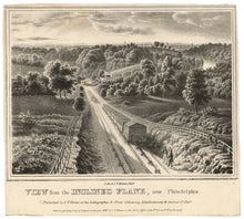 Load image into Gallery viewer, Wild, J.C. “View from the Inclined Plane, near Philadelphia.” From "Views of Philadelphia and its Vicinity”