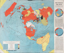 Load image into Gallery viewer, Harrison, Richard Edes &quot;One World One War.  A Map Showing the line-up and the strategic stakes in this first global war&quot;
