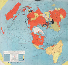 Load image into Gallery viewer, Harrison, Richard Edes &quot;One World One War.  A Map Showing the line-up and the strategic stakes in this first global war&quot;
