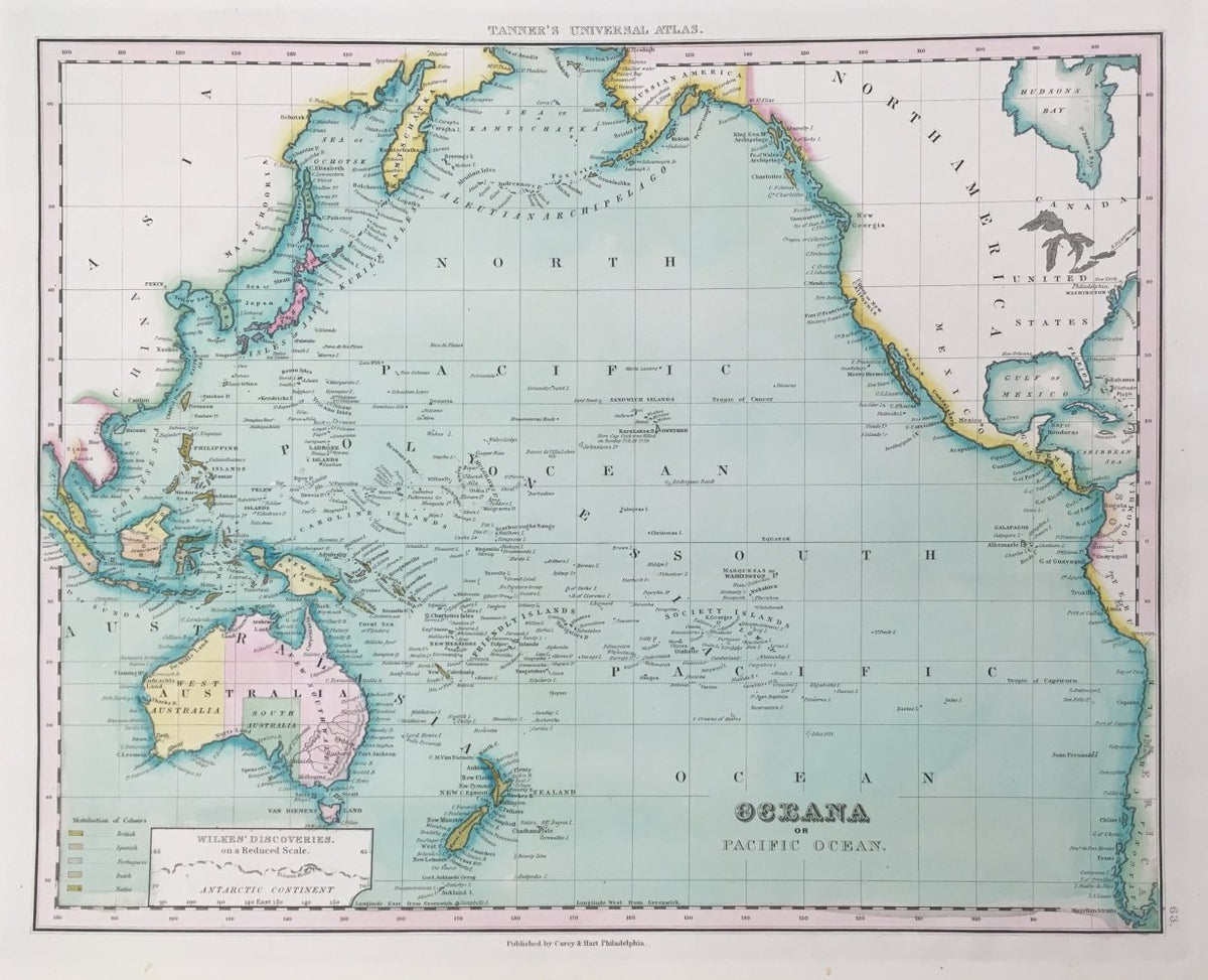 Maps of Australasia, Oceans & Islands – Philadelphia Print Shop