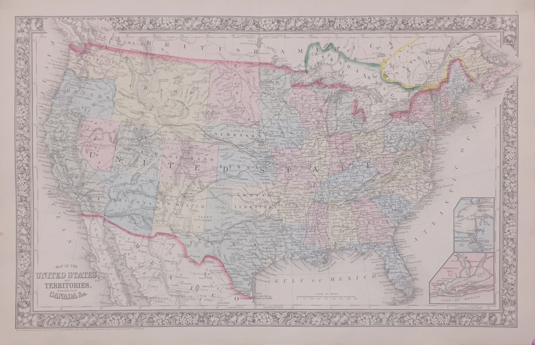 Maps of the United States – Philadelphia Print Shop