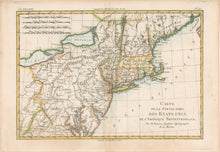 Load image into Gallery viewer, De Vaugondy, Robert "Carte de la Partie Nord, Des Etats Unis..."
