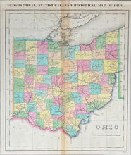 Load image into Gallery viewer, Finlayson, J. &quot;Geographical, Statistical, and Historical Map of Ohio.&quot;
