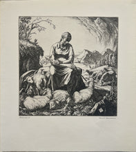 Load image into Gallery viewer, Schultheiss, Carl M. "Pastoral II" (Chicago Society of Etchers)
