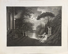 Load image into Gallery viewer, Hodges, W. Plate 25 "Merchant of Venice Act V, Scene 1"
