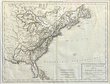 Load image into Gallery viewer, Tardieu, Antonie Francois "Carte Generale des Etats-Unis" [United States]
