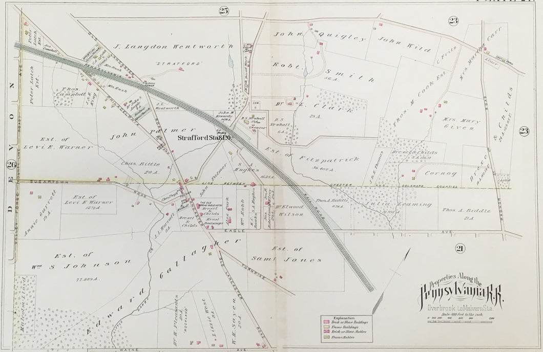 Baist, G. M.  Plate 24  [Strafford Station area]