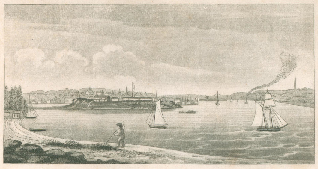 Barber, John Warner “South View of New-London & Fort Trumbull”