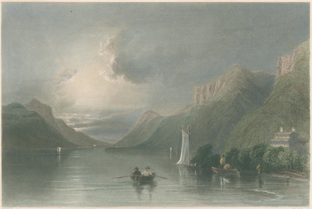 Bartlett, William Henry   “Sabbath Day Point  (Lake George)”  [Adirondacks]