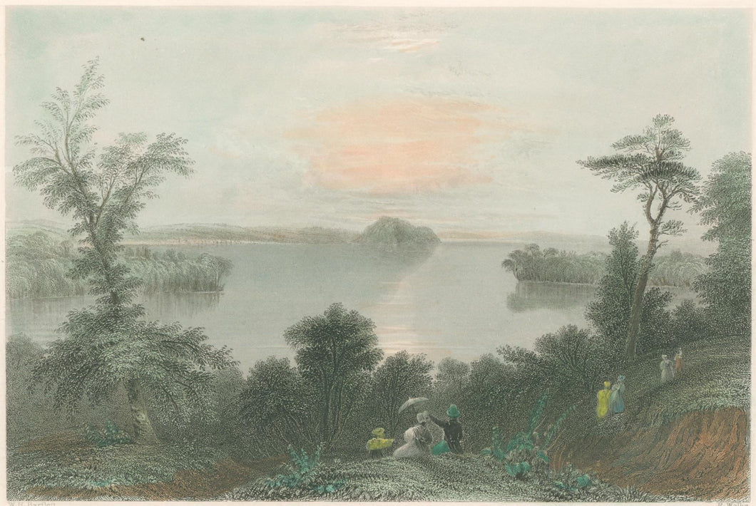 Bartlett, William Henry  “Saratoga Lake”  [near Adirondack region]