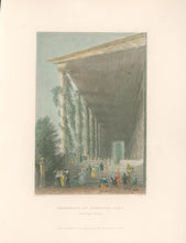 Load image into Gallery viewer, Bartlett, William Henry Bartlett  “Colonnade of Congress Hall (Saratoga Springs)”  [near Adirondack region]
