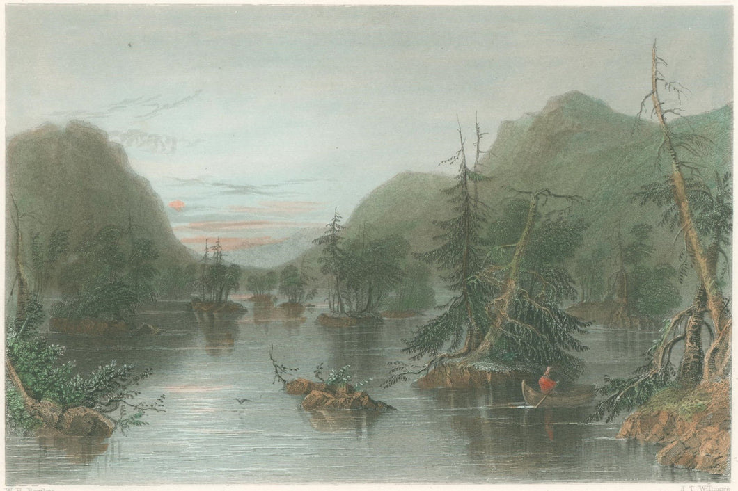 Bartlett, William Henry  “Scene Among the Highlands on Lake George”  [Adirondacks]