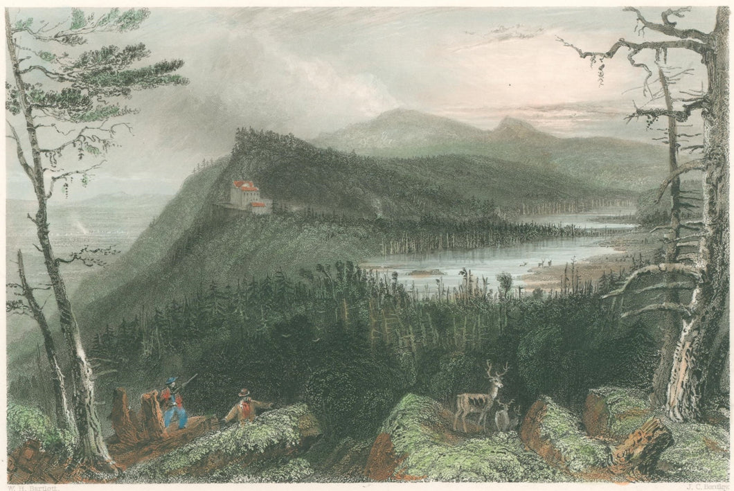 Bartlett, William Henry  “The Two Lakes and the Mountain House on the Catskills”