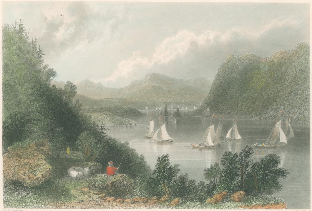 Bartlett, William Henry “View Near Anthony’s Nose”  [Hudson River, New York]