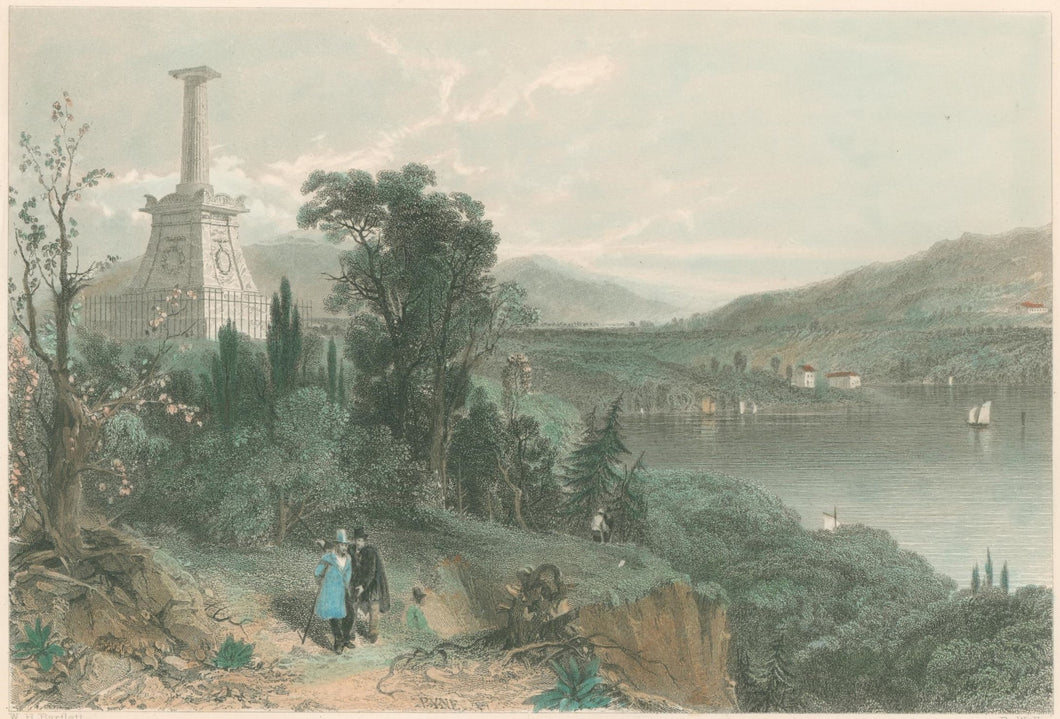 Bartlett, William Henry   “The Tomb of Kosciusko”  [Hudson River New York]