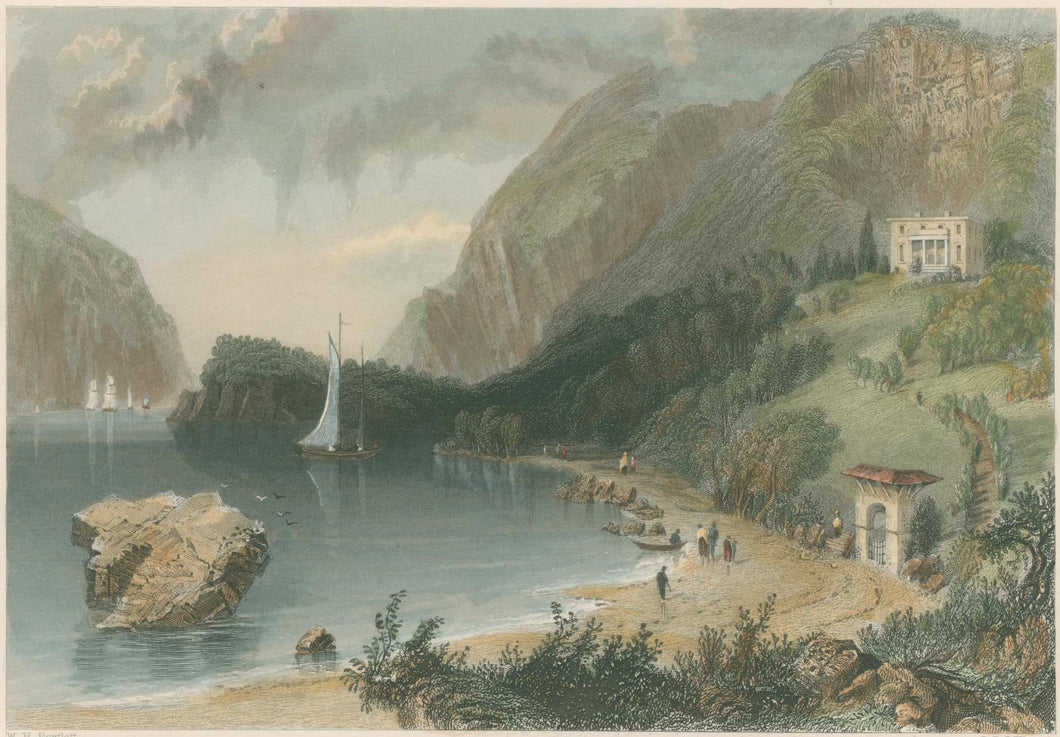 Bartlett, William Henry   “Undercliff Near Cold-Spring”  [Hudson River, New York]