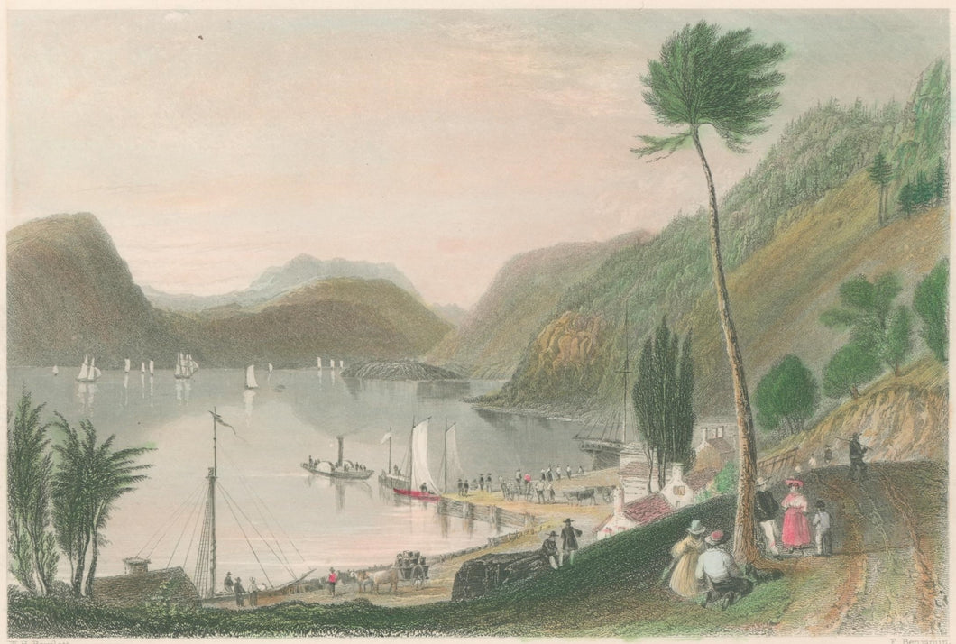 Bartlett, William Henry  “Peekskill Landing (Hudson River)”