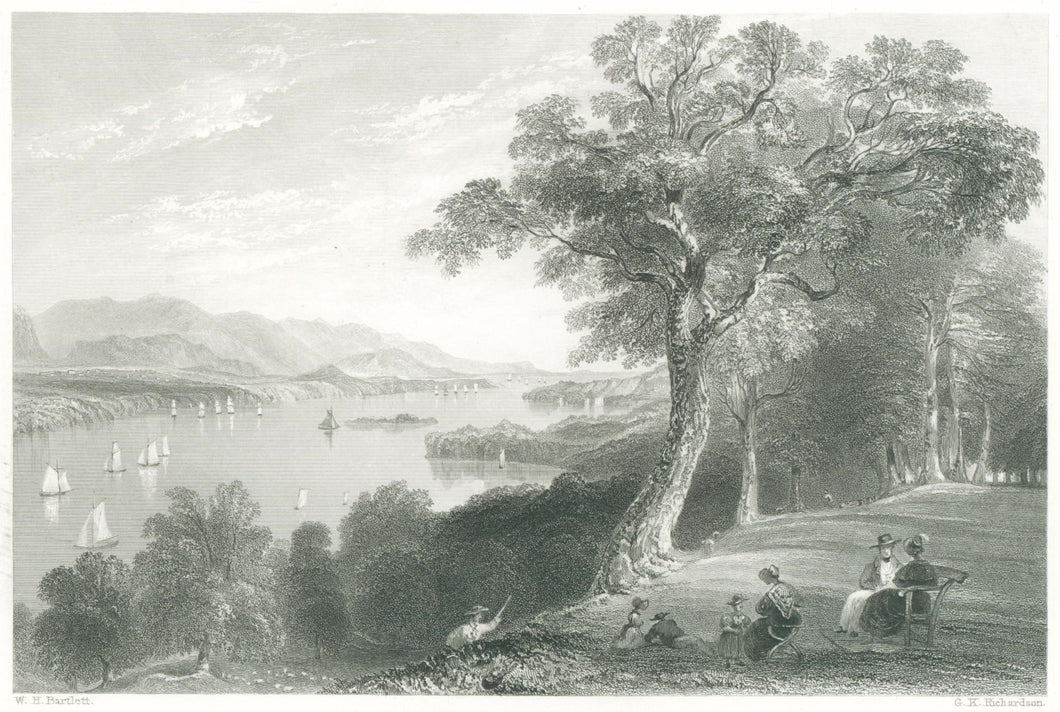 Bartlett, W.H. “View from Hyde Park. (Hudson River)”