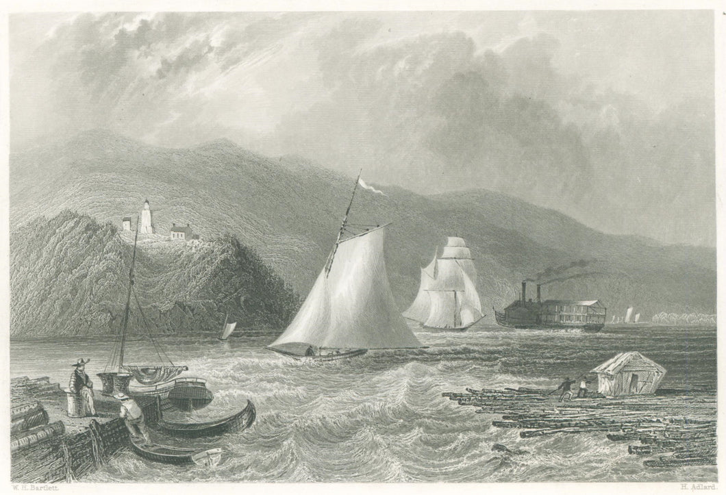 Bartlett, W.H. “Light House near Caldwell's Landing. (Hudson River)”