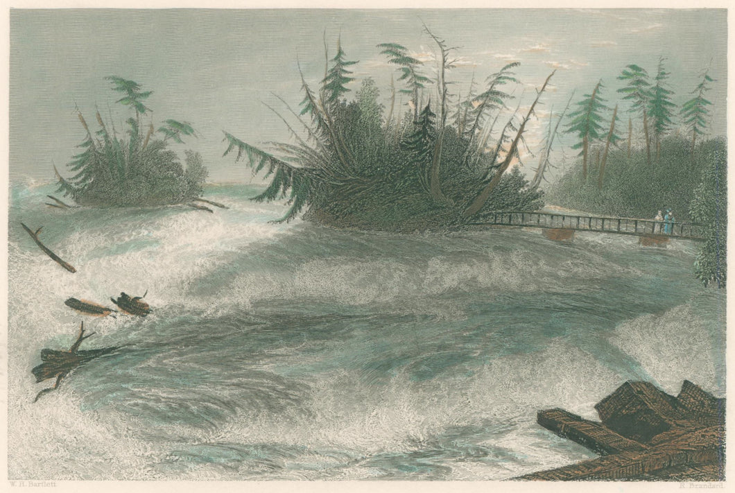 Bartlett, W.H. “The Rapids above the Falls of Niagara