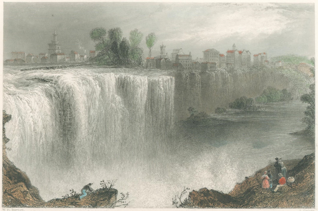 Bartlett, William Henry  “The Genesse Falls, Rochester”  [New York]