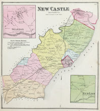 Load image into Gallery viewer, Beers, D.G.  &quot;New Castle/Stanton/Red Lion” From &quot;Atlas of the State of Delaware...&quot;
