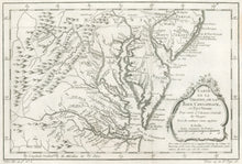 Load image into Gallery viewer, Bellin, Jacques  “Carte de la Virginie, de la Baye Chesapeack, et Pays Voisins.”
