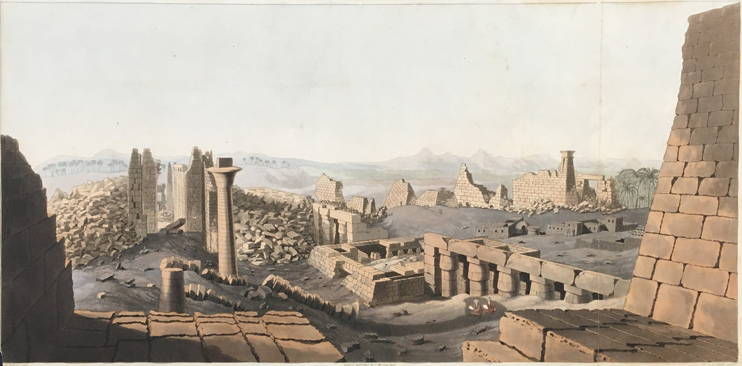 Belzoni, Giovanni Battista.   Plate 24.  “General View of the Ruins of the Great Temple at Carnak”