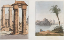 Load image into Gallery viewer, Belzoni, Giovanni Battista.  Plates 41. &amp; 27.  “Eleithia &amp; View of Ibrim, Nubia”
