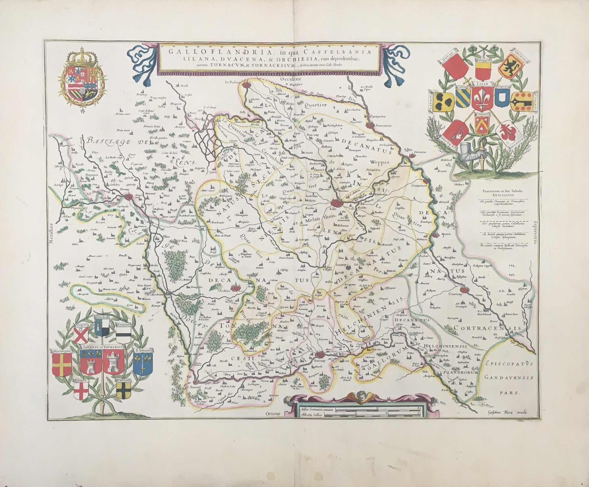 Blaeu, Willem “Galloflandria…” [French Flanders] – Philadelphia